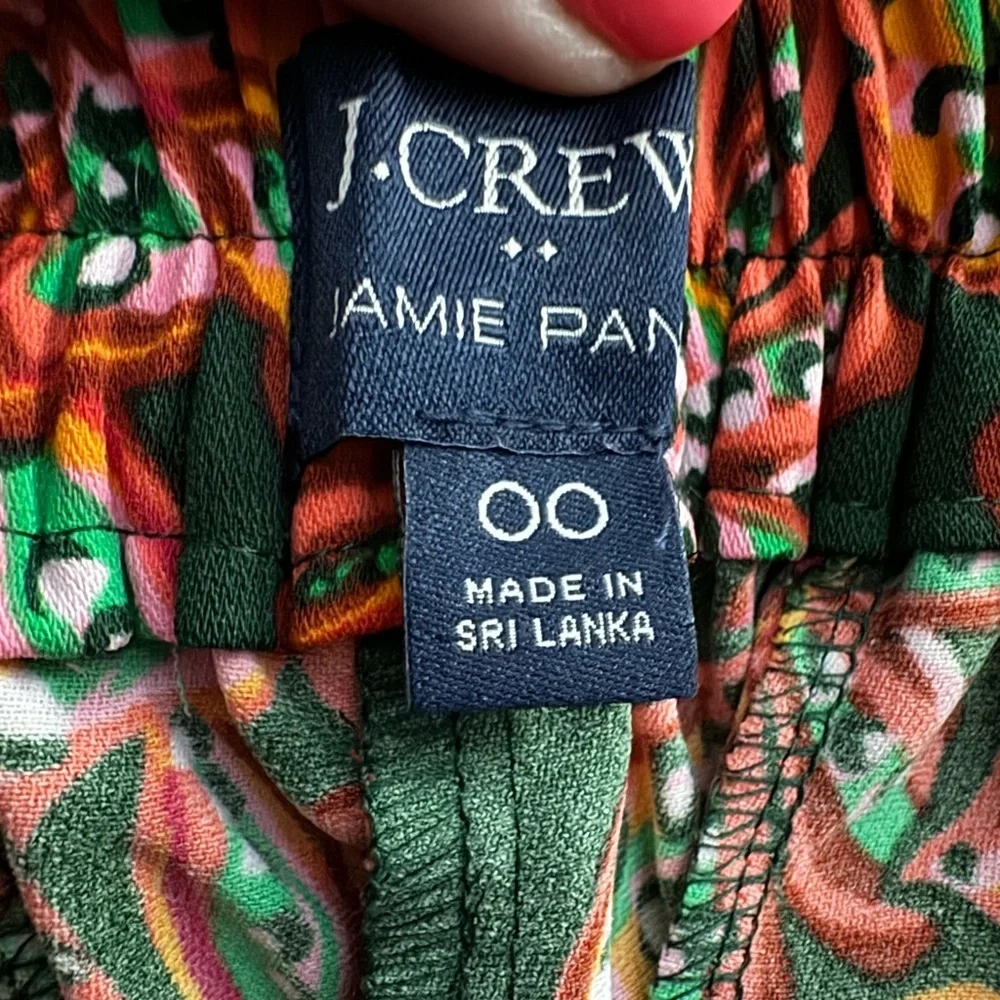 J. Crew Floral Jamie Pants in Size 00